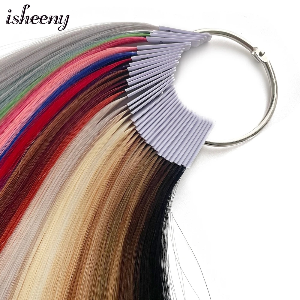 Isheeny Remy Hair Color Rings 35 Colors Available Real Nautral Human Hair With Mix Color Chart For Professional Salon Dyeing