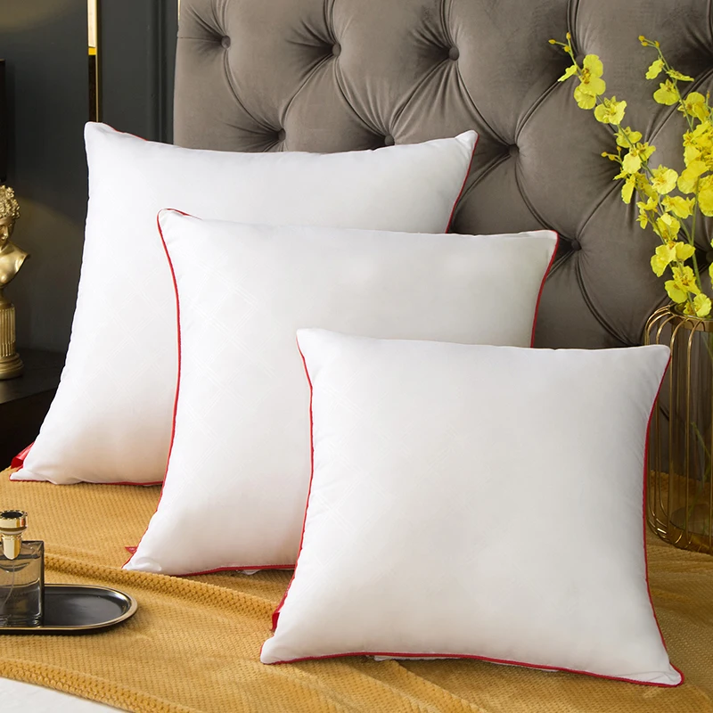 40*40/45*45/50*50/55*55/60*60/65*65/70*70cm Solid Pure Cushion Core Pillow Interior Soft White Head Waist Pillow Inner Cushion 2