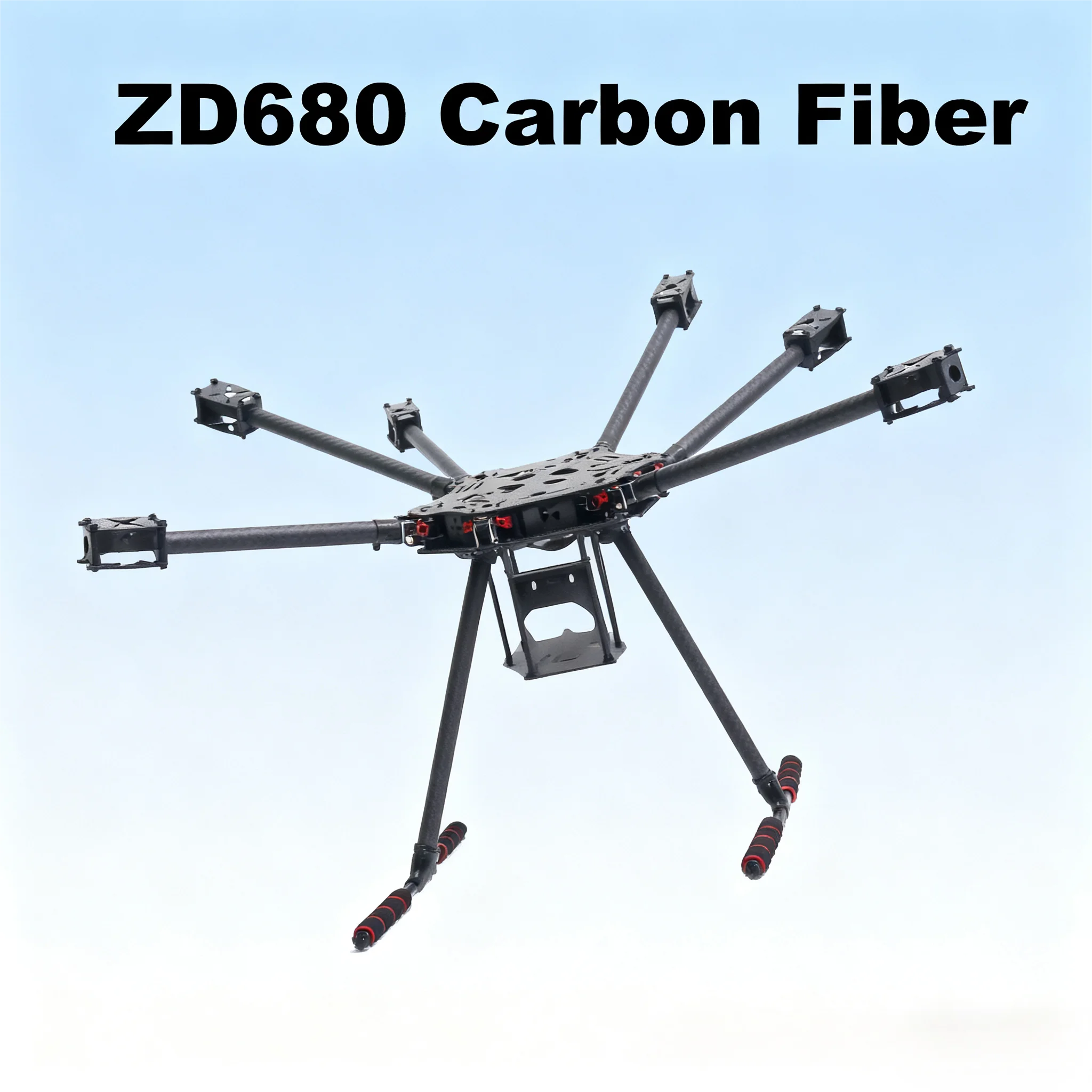 ZD680 6C PRO M9N Full Carbon Fiber Hexa-Rotor Foldable Arm Hexacopter Frame Kit PIXHAWK with Unflodable Landing Gear