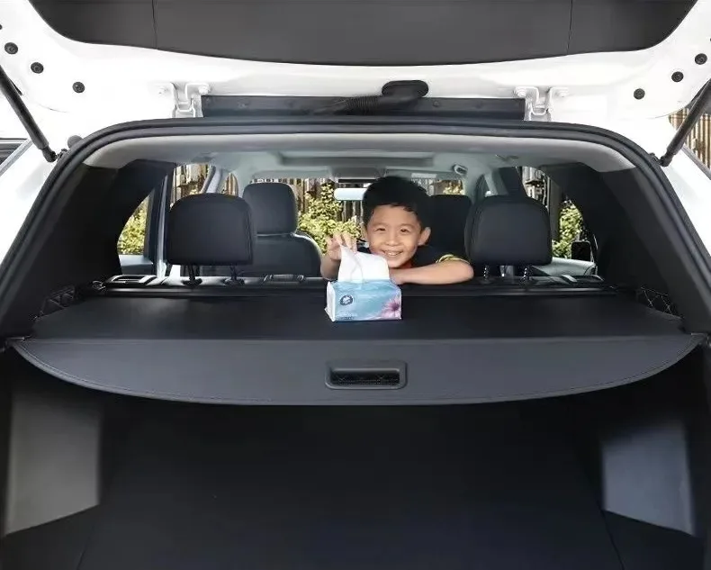 Rear Trunk Cargo Cover For VOLVO XC90 2005- Trunk Cover Partition Shelter Curtain Rear Rack Interior Decoration Auto Accesso