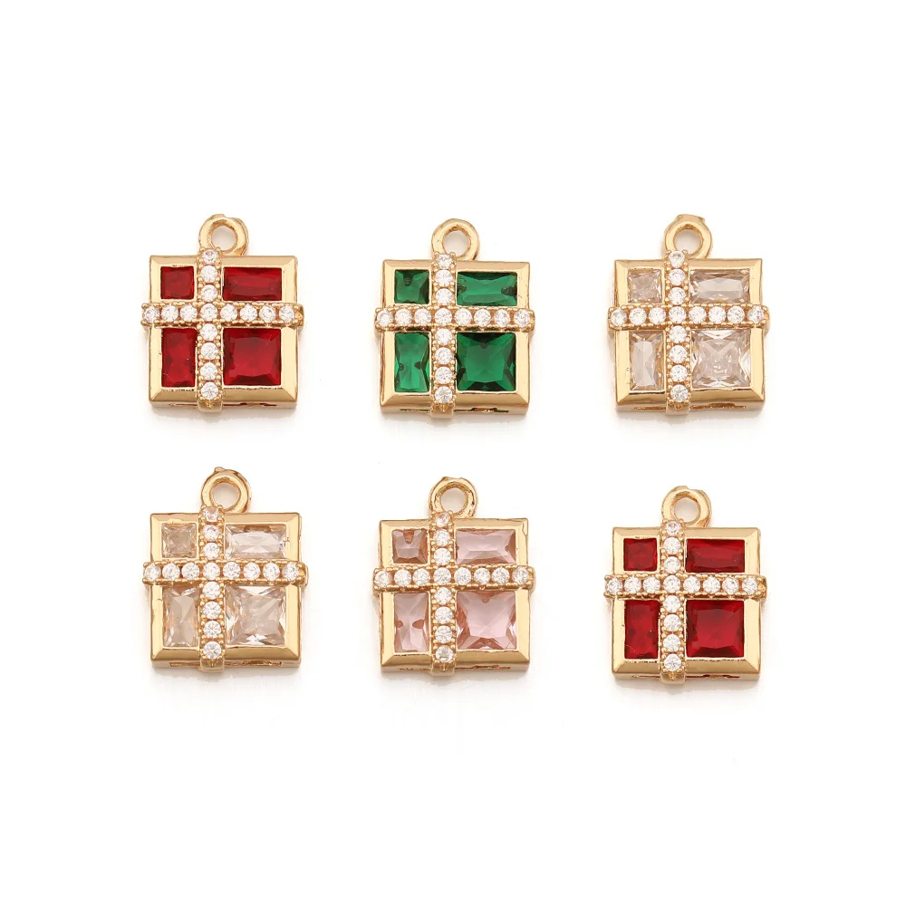 Cordial Design 13*15MM 40Pcs Rhinestone Pendant/Jewelry Findings & Components/Square Shape/Hand Made/DIY Jewelry Parts/CZ Charms - cordial
