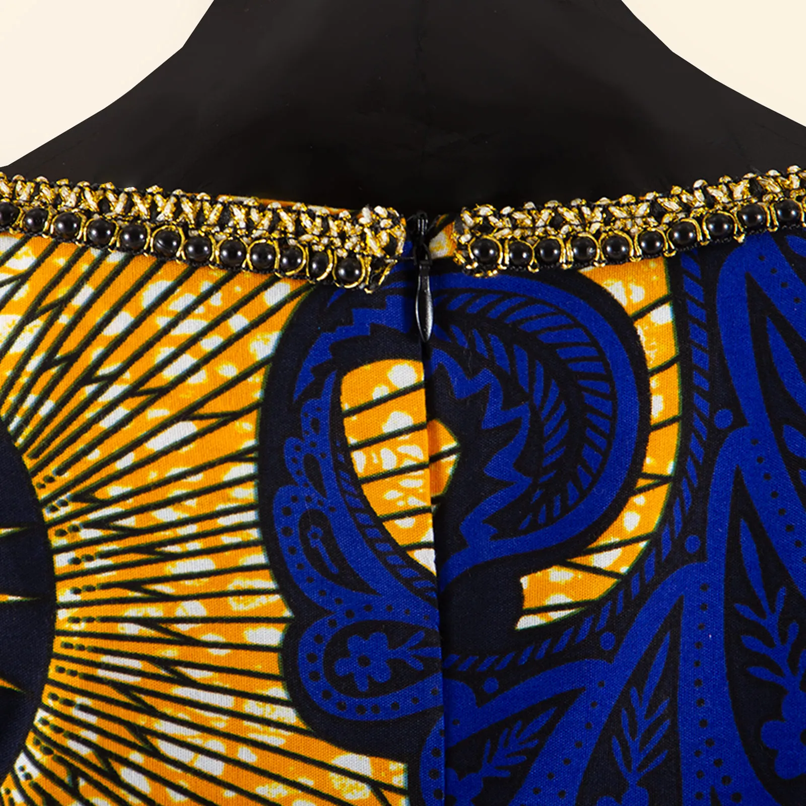 green emerald velvet dress Damma Golden Yellow & Royal-Blue High-Low African Dress DPDGYBBG – 3X(22W) main image 0