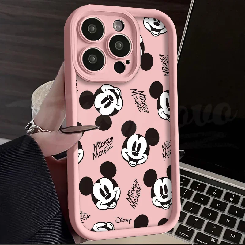 漫画ミッキーマウススケッチソフトシリコン電話ケース iphone 15