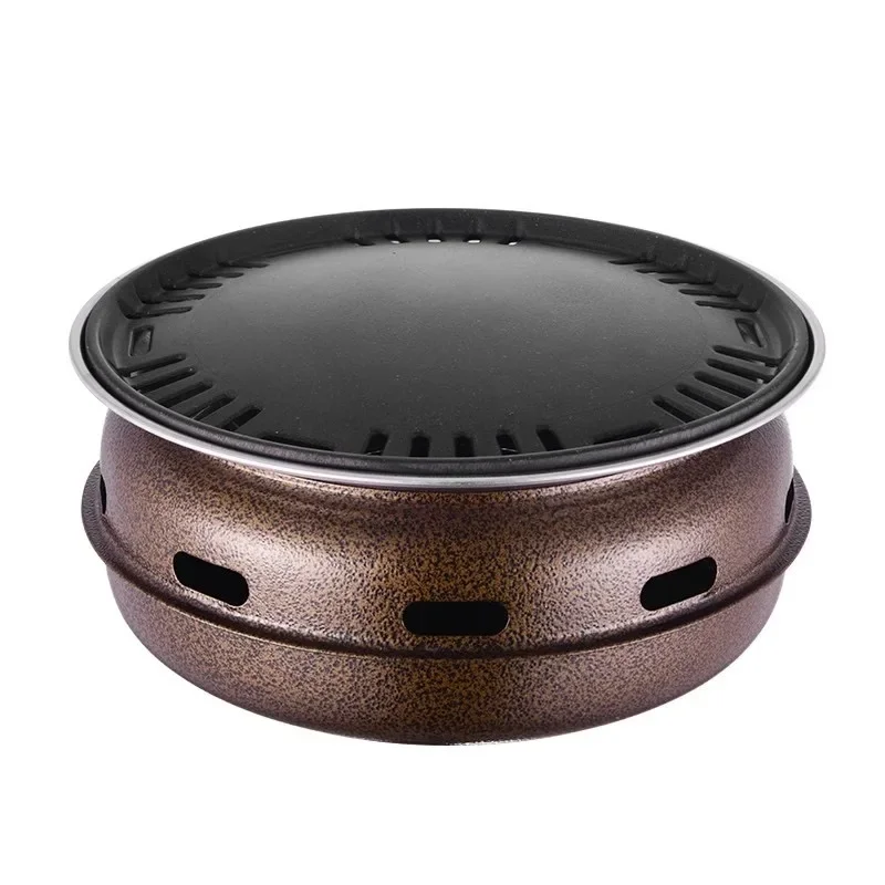 Barbecue Grill Home Barbecue Outdoor Camping Charcoal BBQ Stove Grills Mesh Portable Smokeless Grill Pan