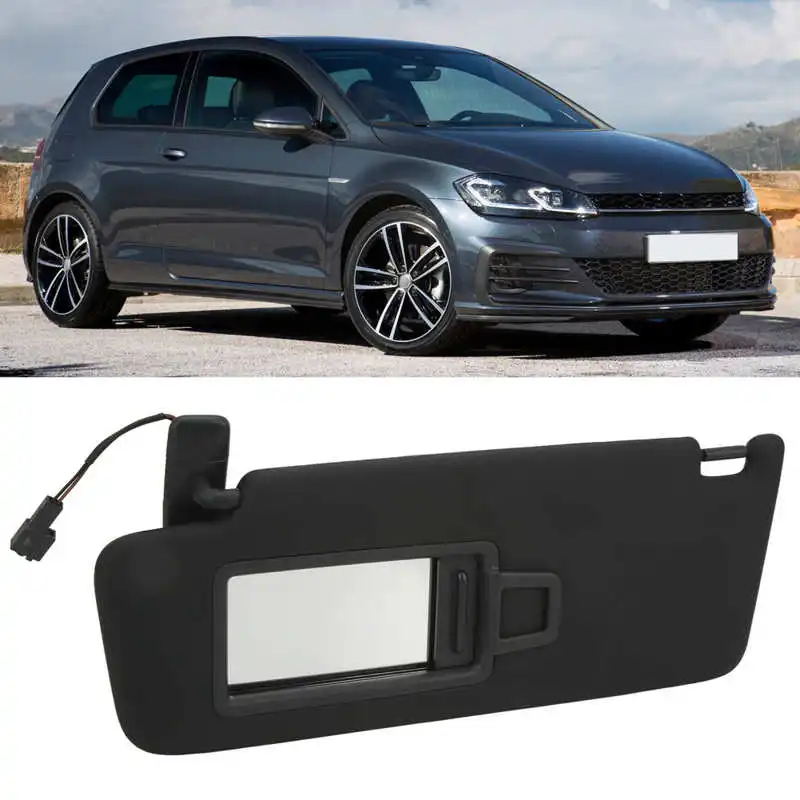 

Car Front Left Side Sun Visor Car Interior Sunshade with Mirror 5GG 857 551 Replacement for GOLF MK7 2014‑2017