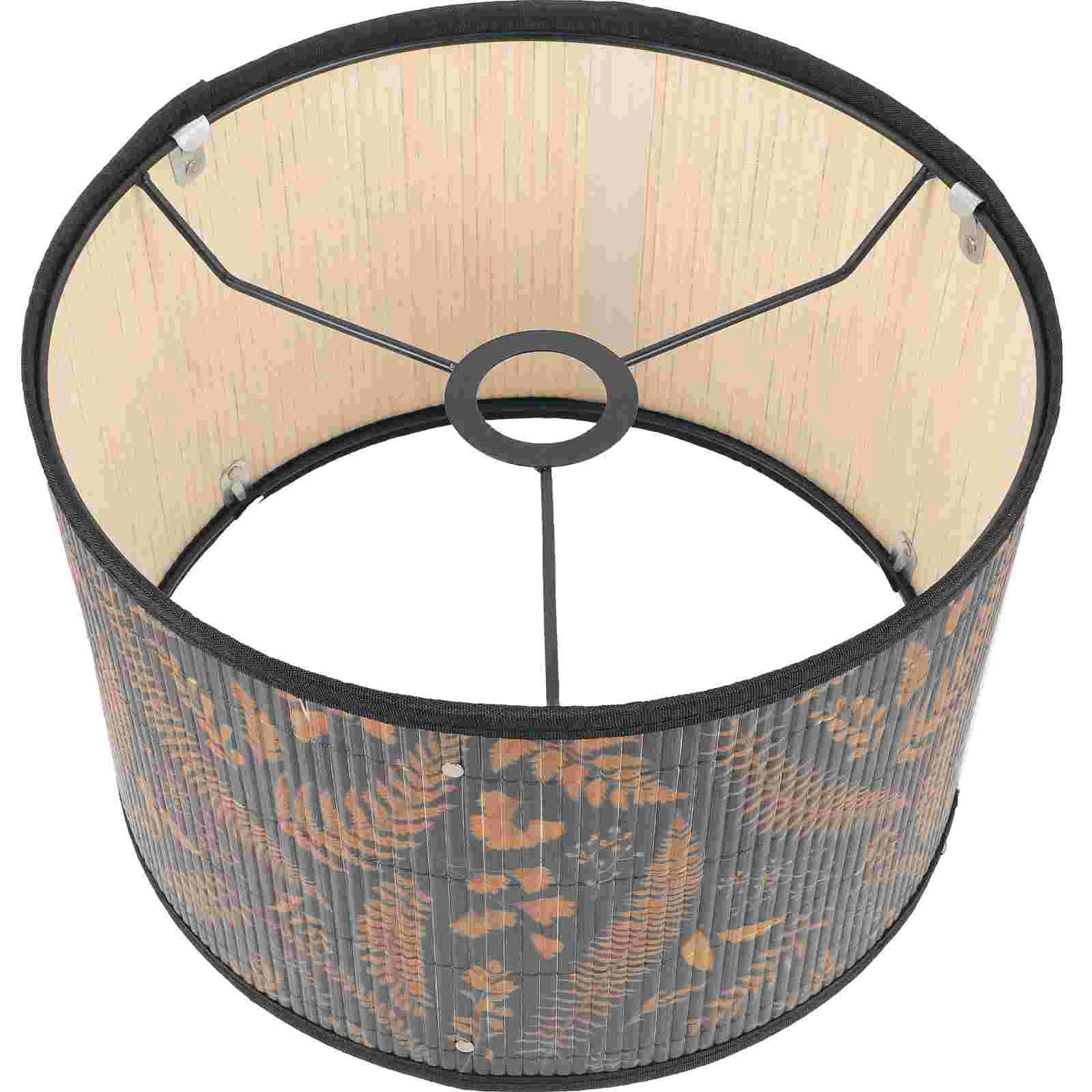 Vintage Bamboo Drum Lamp Shades For Floor Lampsshade for Chandeliers, Floor and Table Lamp Shades For Floor Lampss (Style