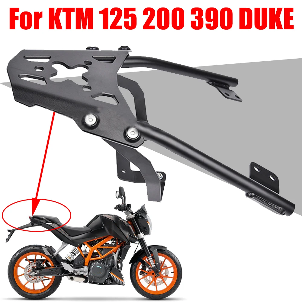 For KTM DUKE 125 200 390 DUKE DUKE200 Motorcycle Accessories Rear Luggage Rack Cargo Shelf Trunk Tail Box Holder Support -