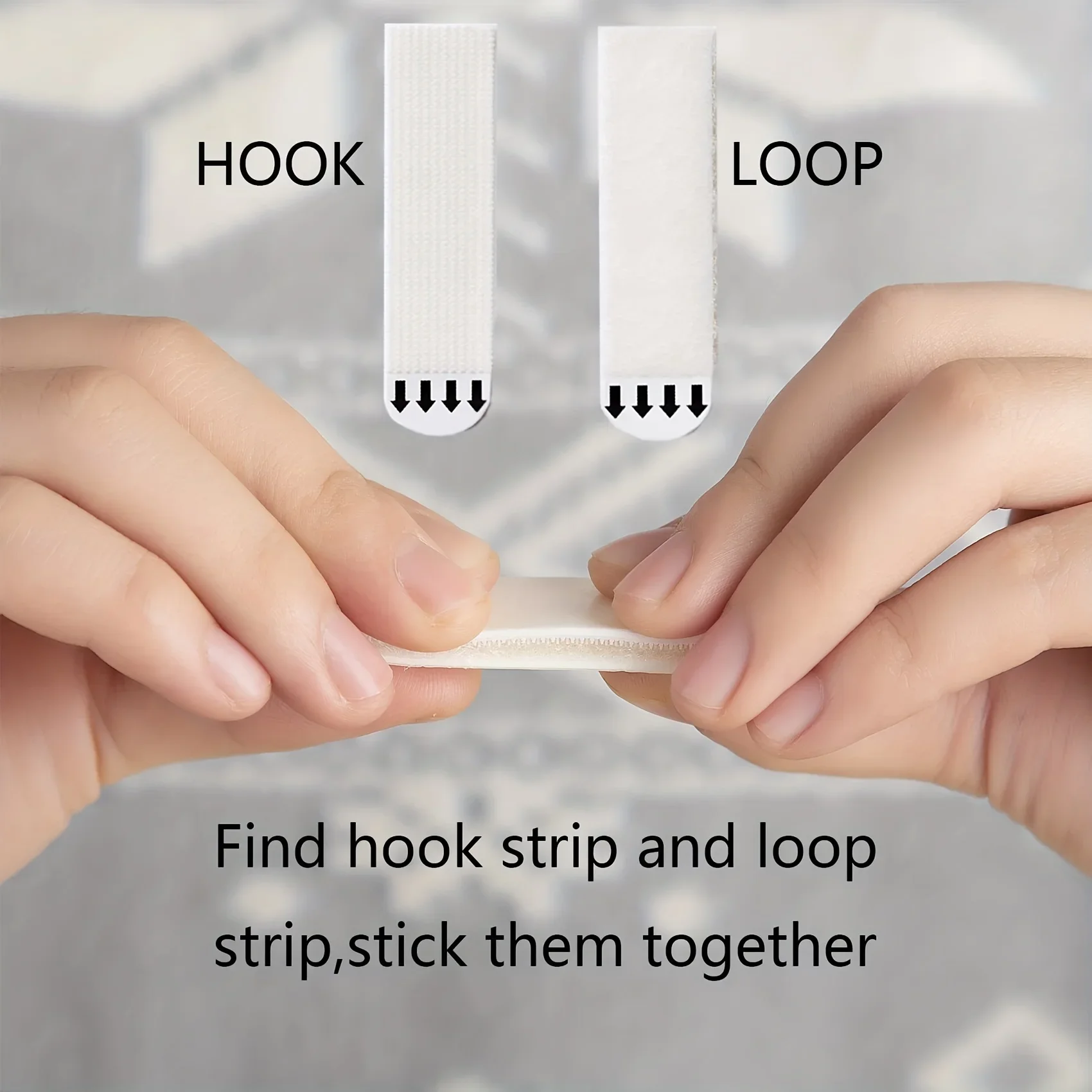Adhesive Hanging Strips 24 Pairs Heavy-Duty Adhesive Hanging Strips Waterproof Removable Hook and Loop Picture Hangers Damage-Free for Wall Frame Decor