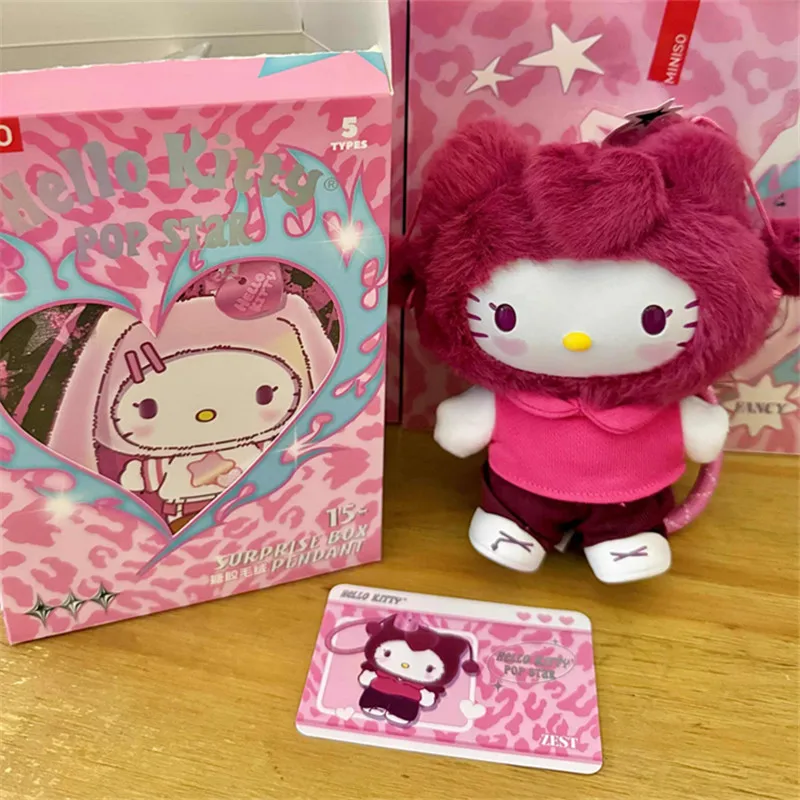 miniso キティ サンリオ Pop Star Vinyl Plush MINISO - Hello Kitty 'Pop Star' Vinyl Plush Pendant Mystery