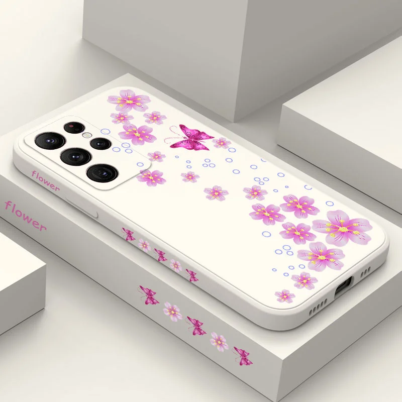 Butterfly In Bloom Silicone Phone Case Cover