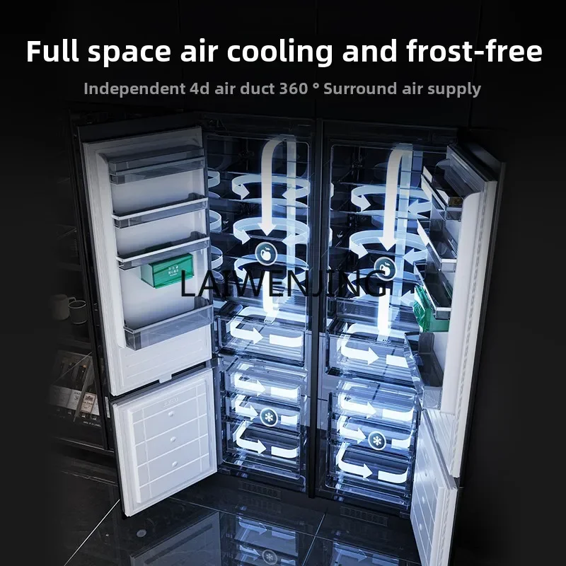 MJY fully embedded refrigerator embedded cabinet ultra-thin folio double door hidden