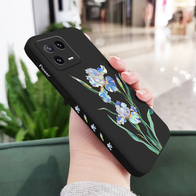 Messenger Flower Phone Case - Liquid Silicone Design