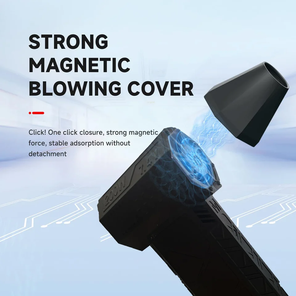 Yunir Brushless Portable Duster, 52+M/S 130000RPM Super Powerful - View #14