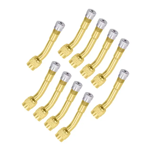 10pcs Brass 135° Angle Tire Valve Extender Extension Adapter For Car Truck Trailer Camper RV