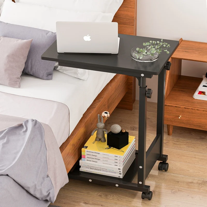 Portable bedside table, simple desk on bed, home laptop desk, lazy person, simple lifting and care table