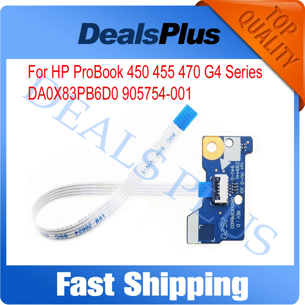 

Новая сменная панель кнопки переключателя питания для HP ProBook 450 455 470 G4 Series DA0X83PB6D0 905754-001