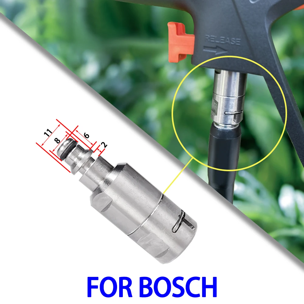 Adaptador anti-emaranhado para Karcher Bosch, Lavadora de alta pressão Conexão rápida Tubo de drenagem de pistola de água