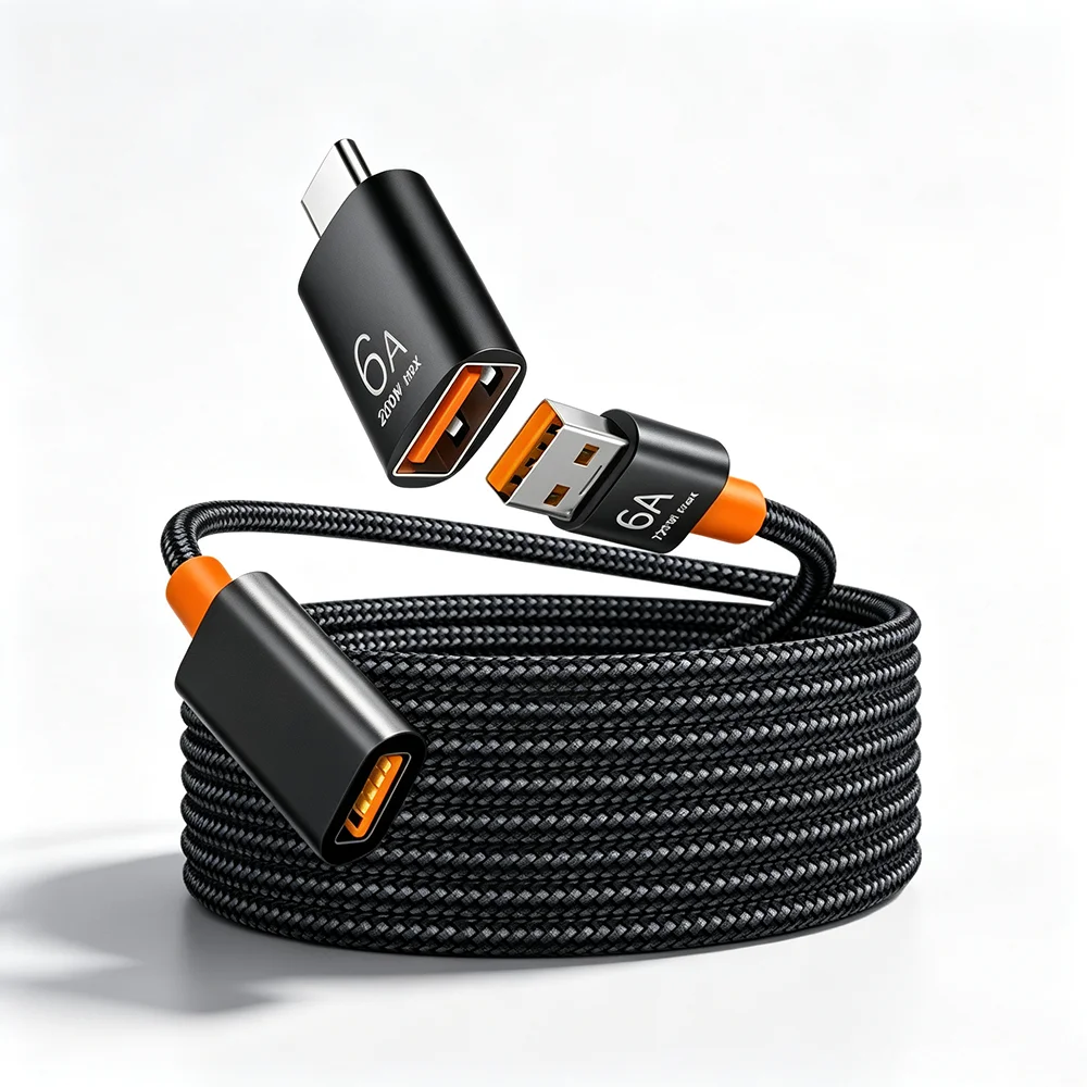 High-Speed USB 2.0 Male to Female Extension Cable