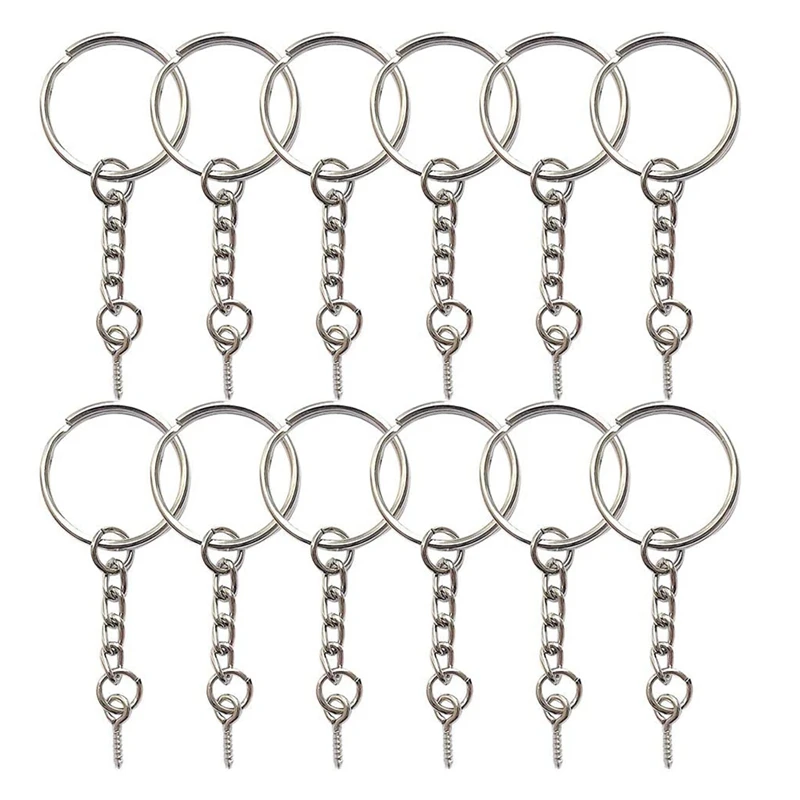150PCS Keyring Rings Key Chain Rings Split Metal Key Rings