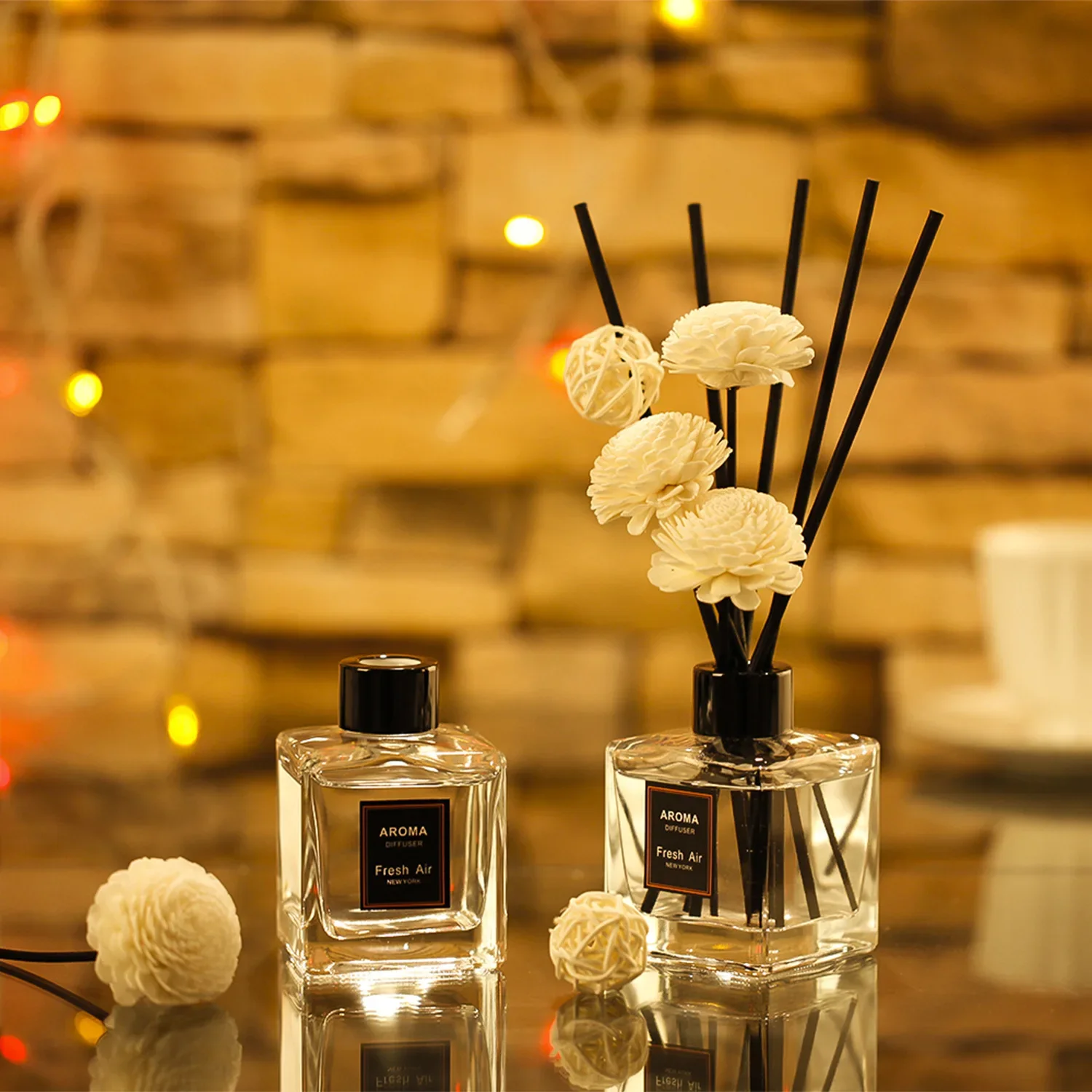 Home Fire Free Dry Flower Aroma Diffuser, Lavender Vine Branch Aroma, Gardenia Flower Air Freshener