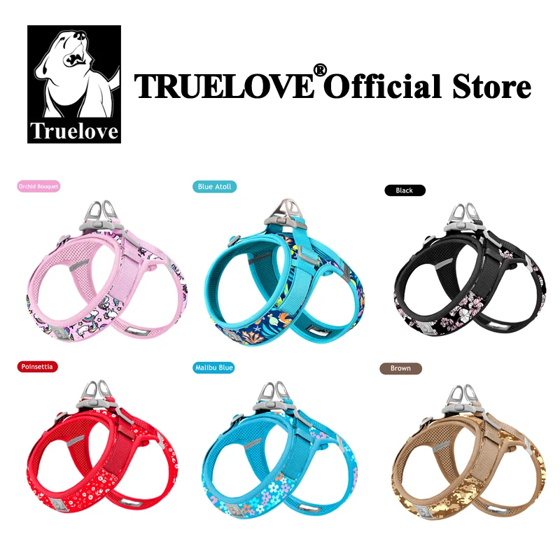 Dog Harness Truelove Dog Harness Soft Material Fashion Design Adjustable Reflective
