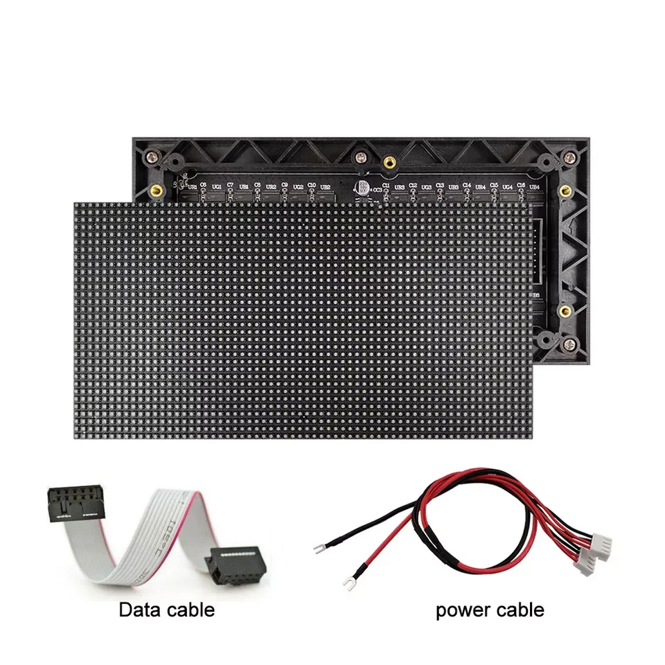 DIY 선전 LED 스크린 P3 풀 컬러 모듈, 실내 192x96mm, 64x32 픽셀, RGB SMD2121 라이트 1/16 스캔 매트릭스 패널 디스플레이