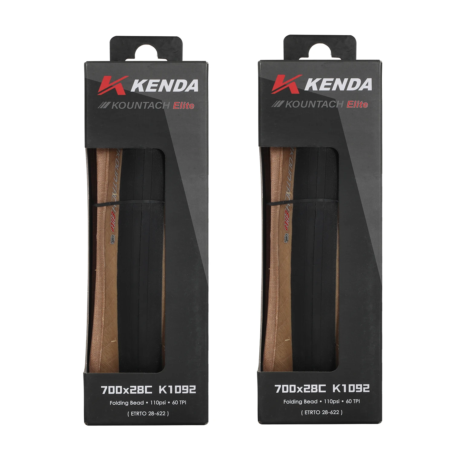 2PCS 700x28C brown