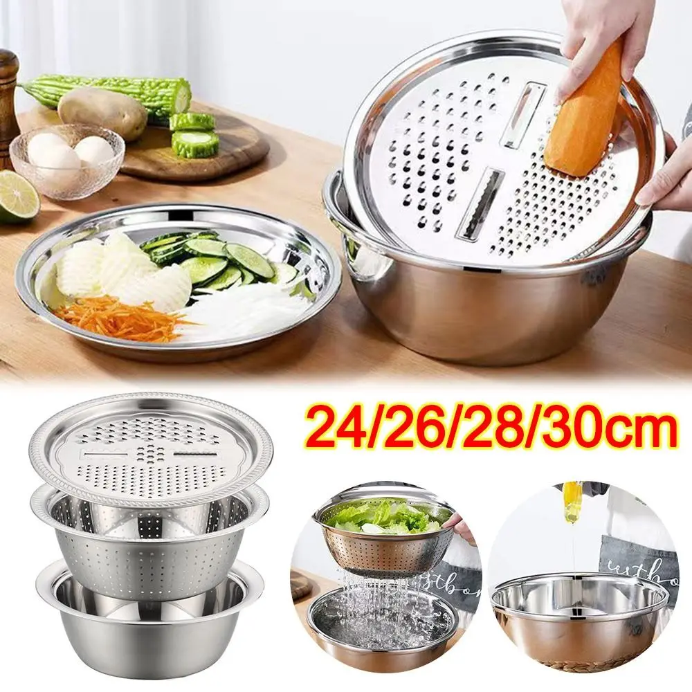 3in1 야채 슬라이서 다기능 스테인리스 스틸 감자 슬라이서 감자 강판