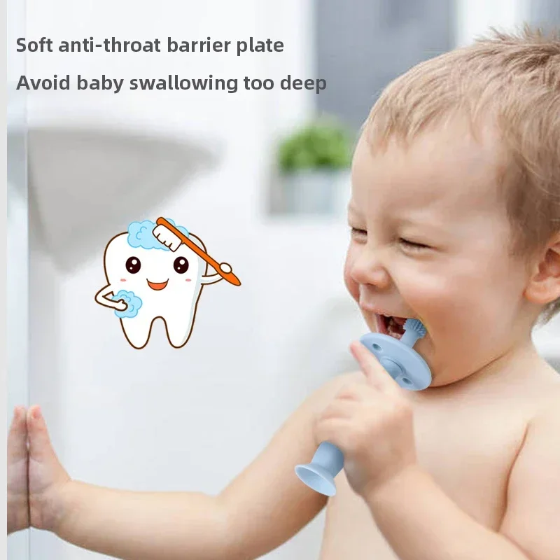 IMBYBY Baby Teeth Brush 0-6 Years Old Tongue Coating Cleaning Silicone Gum Children Bite Glue Washing Mouth Tongue Coating
