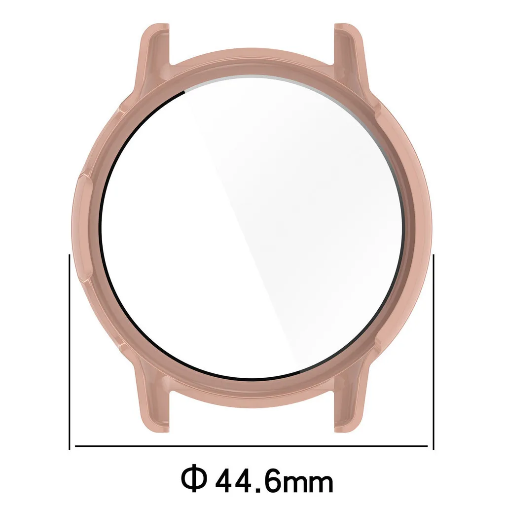 Tempered Glass Case Screen Protector Hard PC Bumper SmartWatch Cover Anti-scratch For Garmin Vivoactive 5 Active 5 All-Around watch screen protector case watch accessories watch screen protector apple watch screen protector case watch case watch protective case watch cover watch protective cover bumper protective case
