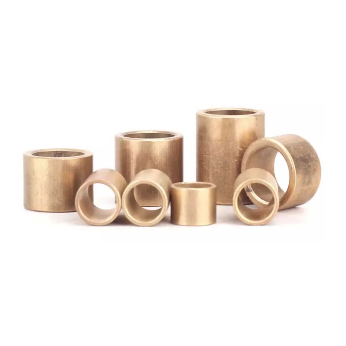 Copper Shaft Sleeve-Powder Metallurgy Oil Bearing Copper Sleeve Brass Bushing Lining Thin Inner Diameter 3 4 5 6 8 mm