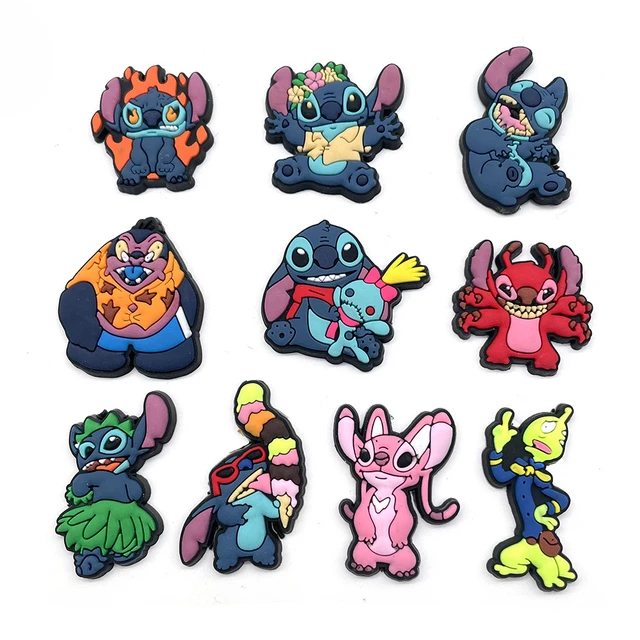 Stitch & Angel Rubber Shoe Charms