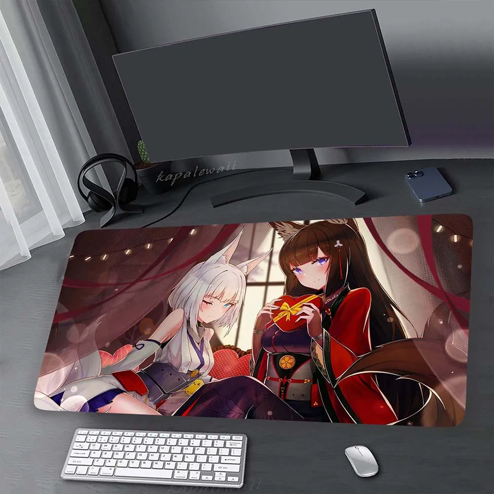 

Azur Lane Mouse Pad Pc Gamer Accessoires Mousepad Speed Keyboard Pads XXL Oversize Soft Mause Pad Gaming Mousemat Large Desk Mat