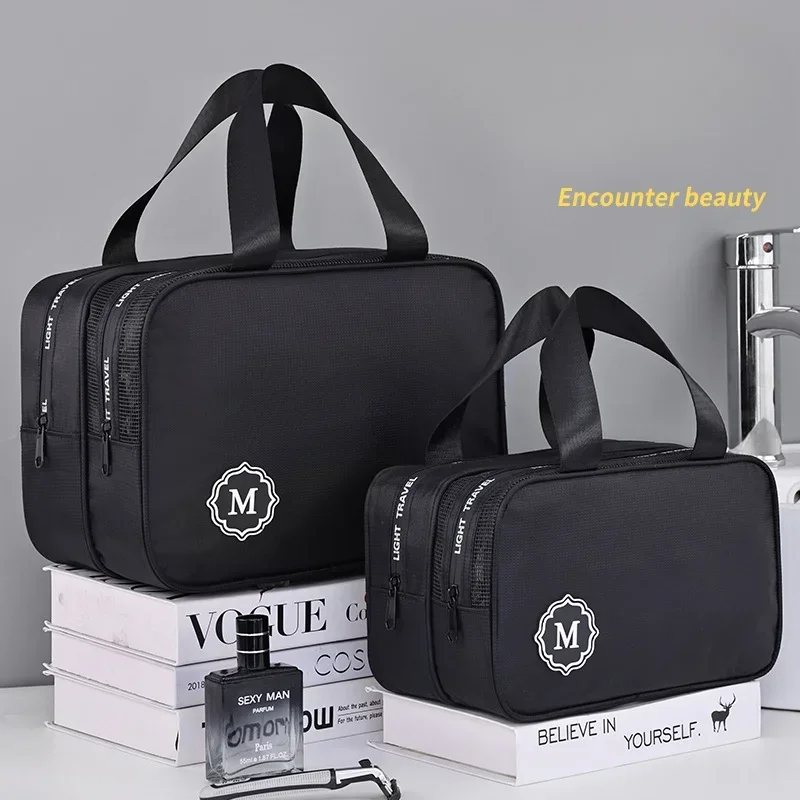 New Large capacity makeup bag dry wet separation double layer toiletry bag travel essential portable Cosmetics organizer 2