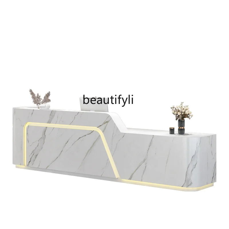 

Cashier Simple Modern Beauty Salon Front Desk Clothing Store Hotel Company Milk Tea Shop Reception Desk