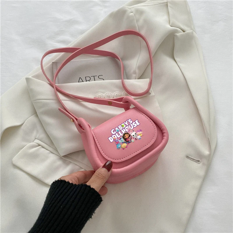Gabby Dollhouses Borsa A Tracolla Rosa Da Donna Cartoon Anime Cosmetic Storage Messenger Bag Shopping Girls Kids Birthday Cute Gifts