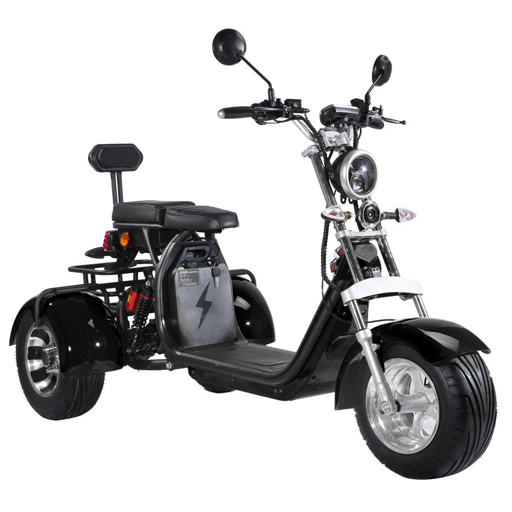 

Europe Warehouse Fast Delivery Free Taxes 2000w Three Wheel Citycoco Electric Scooter with Dual 20ah Battery