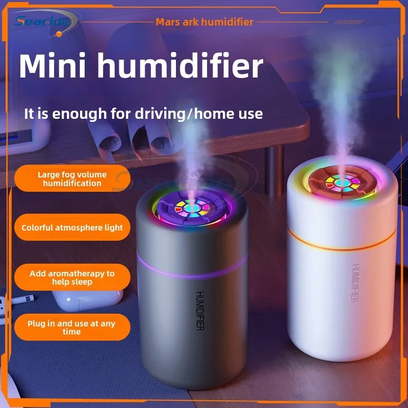 Mini Air Humidifier USB Electric Aroma Essential Oil Diffuser Purifier Aromatherapy Mist Maker Color Lights For Car Home Bedroom 2