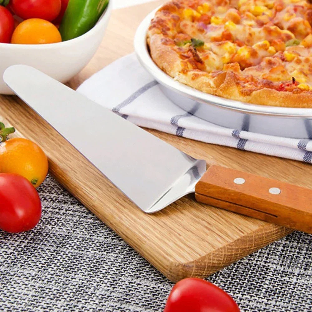 Wooden Handle Pizza Shovel Triangle Shovel Cake Cheese Baking CookingTool Household Manual Power Tool Accessories