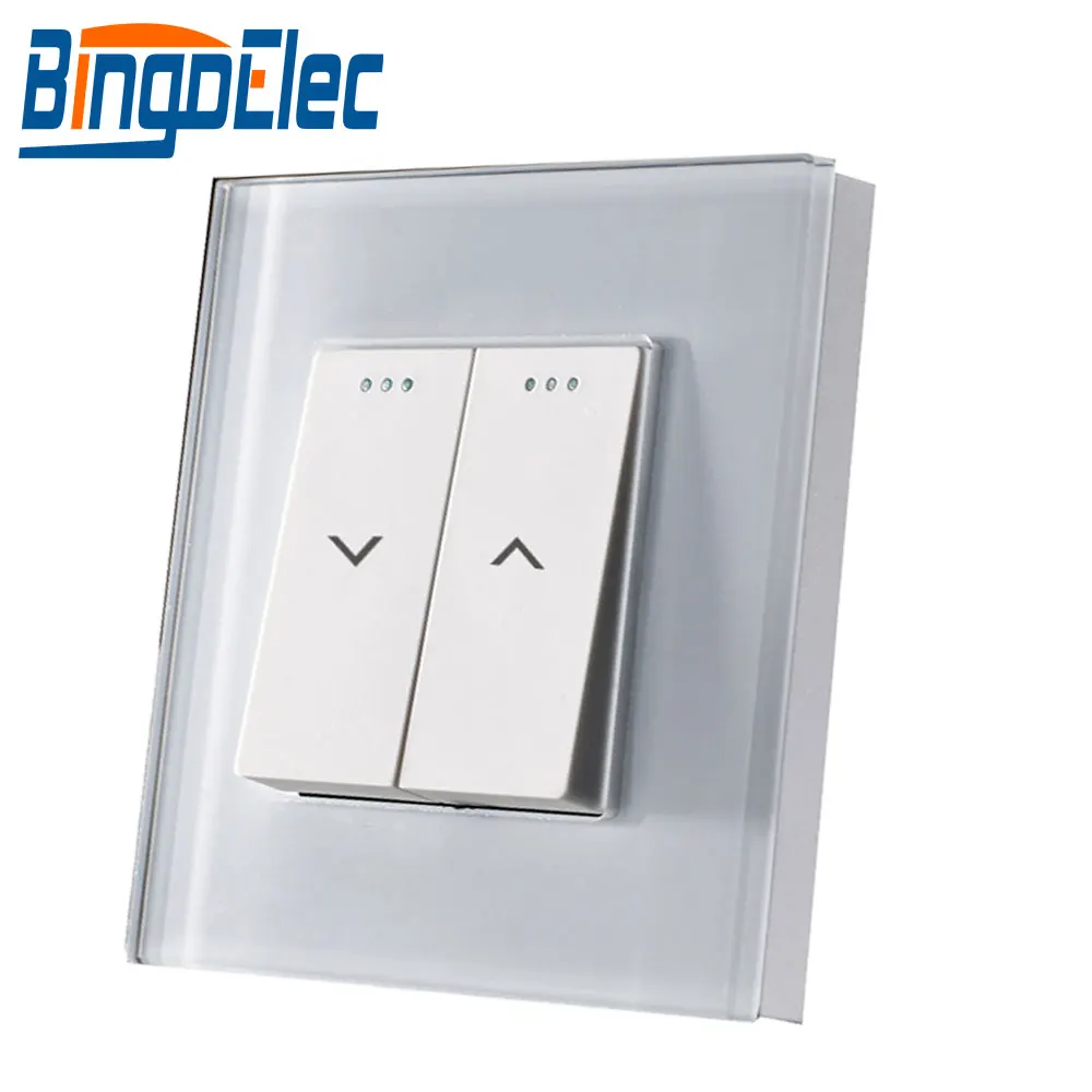 bingoelec push switch cortina painel de vidro 01