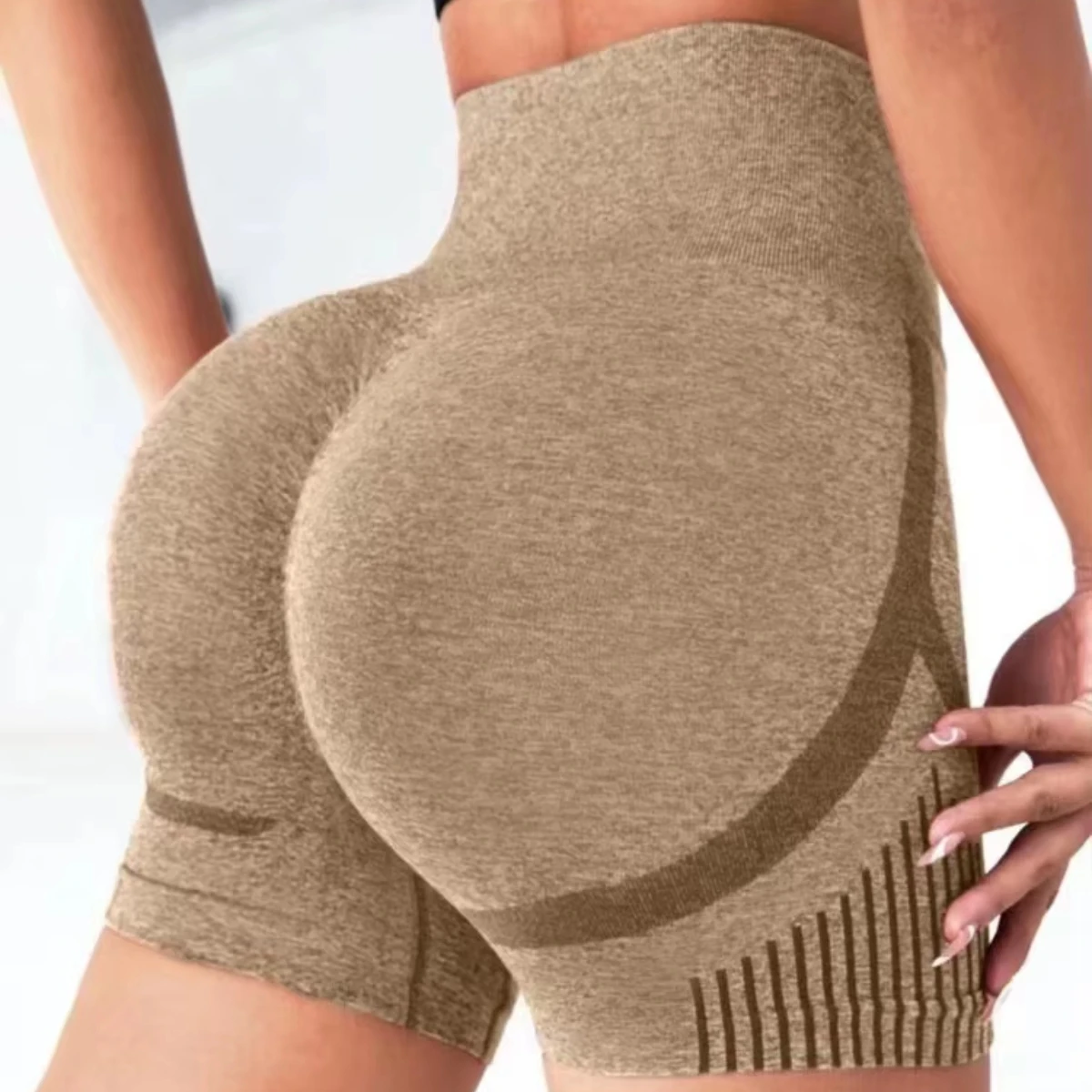 Women High Waist Yoga Shorts Push Up Fitness Gym Shorts Scrunch Butt Running Leggings Quick Dry Cycling Workout Sportswear