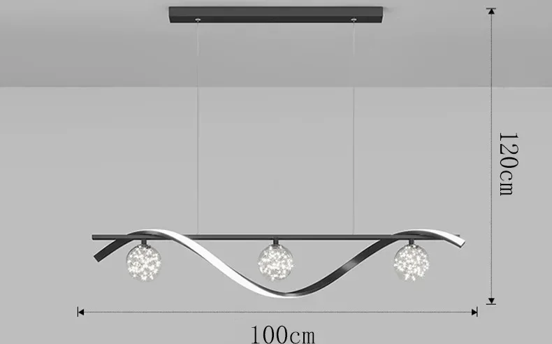 Description Picture 4 of itemModern Minimalist Led Pendant Lamps Dimming for Coffee Table Dining Room Kitchen Island Ceiling Chandelier Home Lighting Fixture