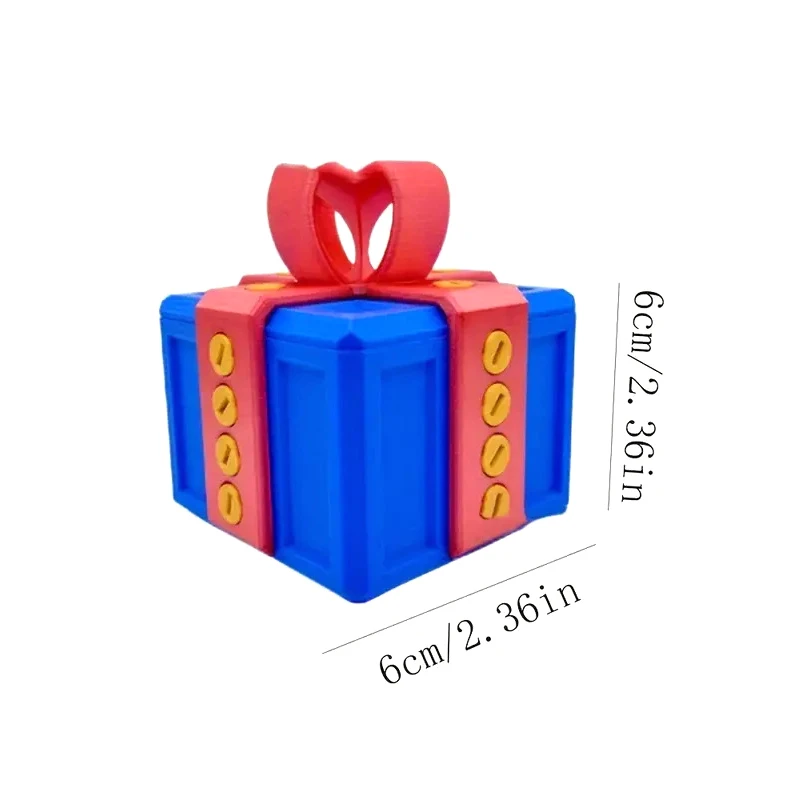 Annoying Gift Box With Screws Large Annoying Gift Boxes Prank Screw Box 3D Printed Money Card Container Christmas