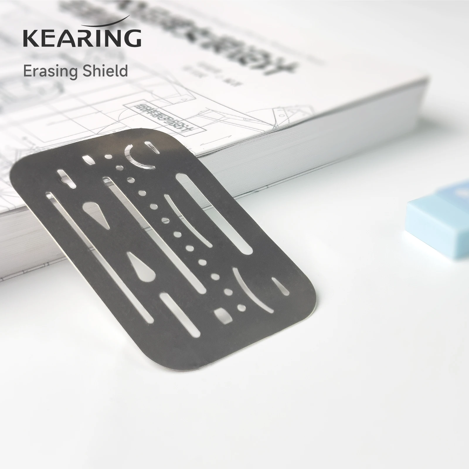 

Kearing Eraser Shield Eraser Template Drafting Metal Erasing Shield Stainless Steel for Drawing Sewing Drafting Tool Artists