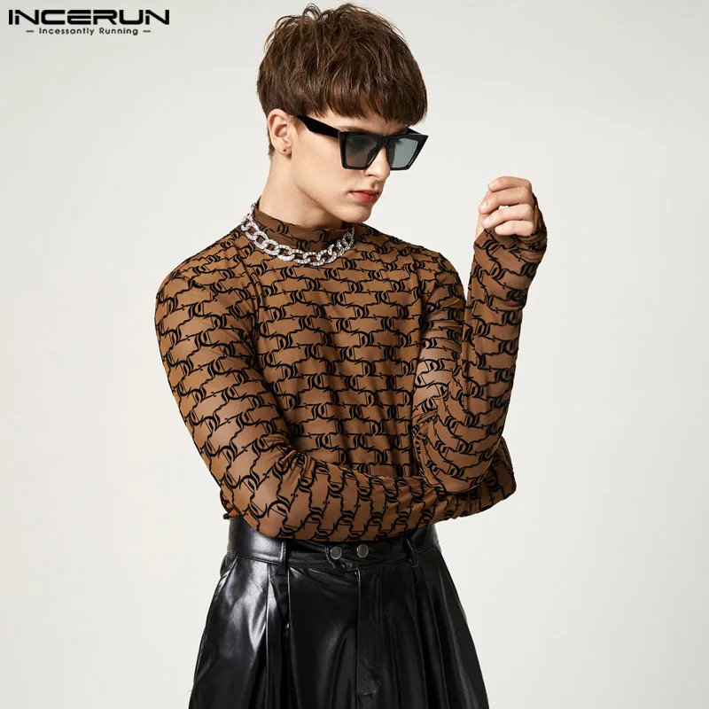 Men's Transparent Shirt | Transparent Top Men | Incerun Shirts Men ...