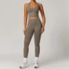 2pcs Seamless Yoga Set Gym Clothes Athletic Wear Yoga Suits For Women Fitness Set Tracksuits Sports Bra Gym Leggings Sportswear 4