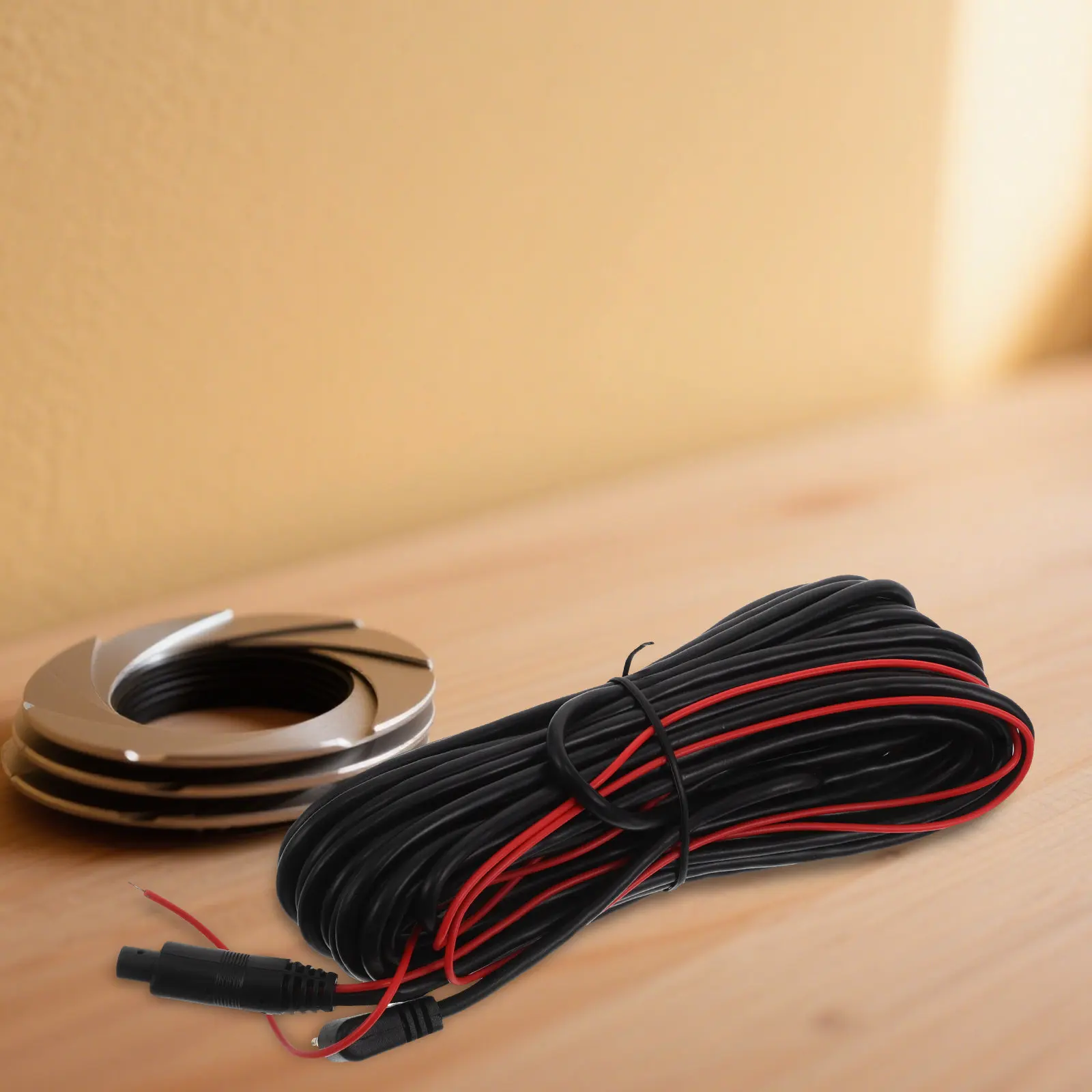 33피트 4핀 후방 카메라 연장 케이블 견고한 대시캠 후방 케이블 내후성 백업 카메라 와이어 자동차 레코더 장거리 케이블