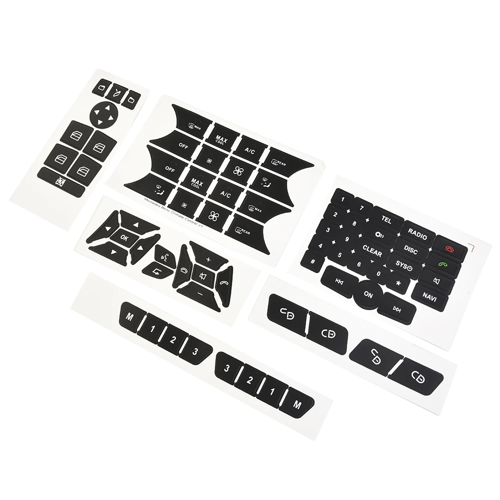 

Quality Button Stickers Stickers Steering Steering Steel Teering Wheel 1 Set A/C Climate Control A/C Decor Door