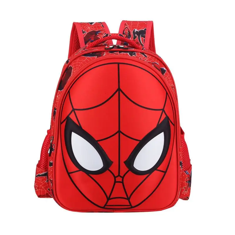

MINISO Spider-Man Cool Backpack for Kindergarten Boys Waterproof Durable Lightweight Nylon School Bag for 3-6 Year Old Students