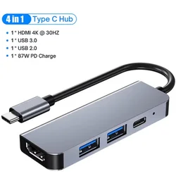 Enhanced 4K USB Type-C Multi-Port Docking Station (4in1)